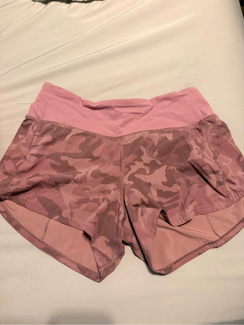 Women’s Pink Camo Athletic Shorts
